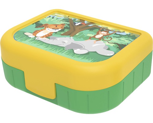 Boîte à goûter Memory Kids Jungle 1 l vert 16,6x13,3x6,1 cm