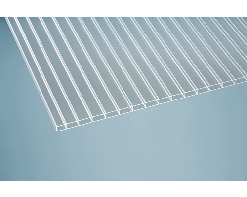 Plaque Polycarbonate Alvéolaire 4 mm - Clair - 0,50 m x 1 m