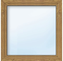 Kunststofffenster 1-flg. ARON Basic weiß/golden oak 950x900 mm DIN Rechts-thumb-0