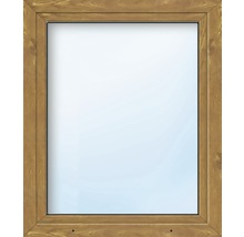 Fenêtre en PVC ARON Basic blanc/golden oak 1050x1300 mm tirant gauche-thumb-0