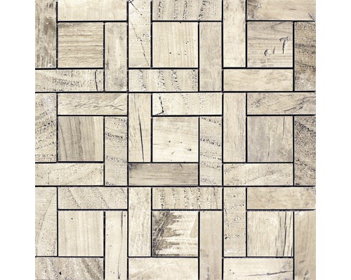 Mosaïque Chalet Casse 30x30 cm beige