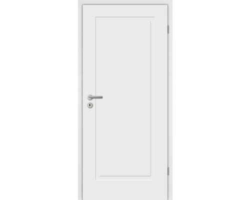 Weisse Innentür mit Beschlägen und rechteckigem Design