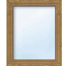 Fenêtre en PVC ARON Basic blanc/golden oak 900x1450 mm tirant droit-thumb-0