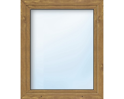 Fenêtre en PVC ARON Basic blanc/golden oak 500x1250 mm tirant droit