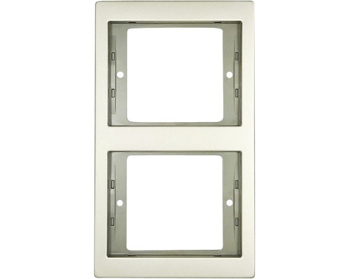 Plaque double interrupteur encadrement Berker K5 acier inoxydable Plaque double interrupteur encadrement Berker K5 acier inoxydable