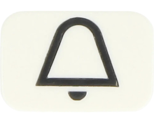 Symbole poussoir sonnette Busch-Jaeger 2525 KI-214 Duro 2000 SI blanc électrique Symbole de sonnette