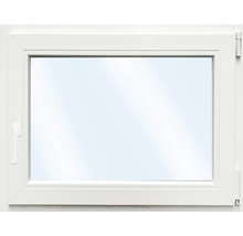 Fenêtre en PVC ARON Basic blanc/golden oak 750x550 mm tirant droit-thumb-2