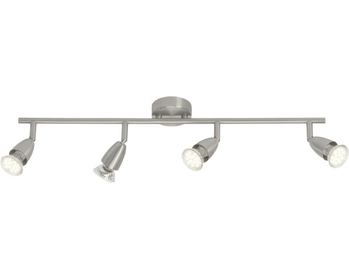 Spot de plafond à LED Amalfi chrome/mat avec 4 ampoules 4x250 lm 3 000 K blanc chaud l 600 mm