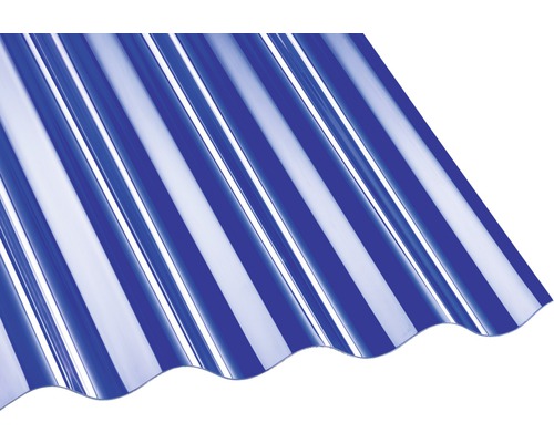 Plaque ondulée Gutta polycarbonate sinus 76/18 transparente 3500 x 1040 x 0,8 mm