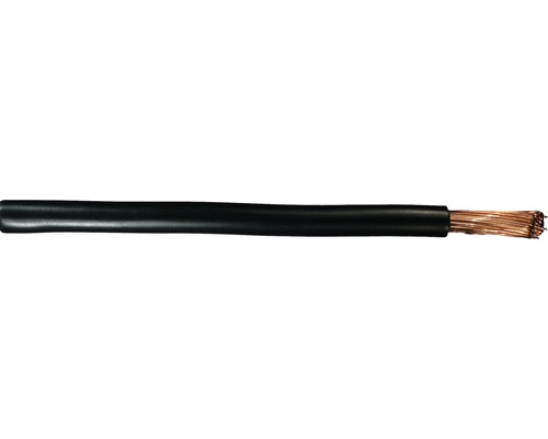Conducteur H07 V-K 1x6 mm² noir au mètre