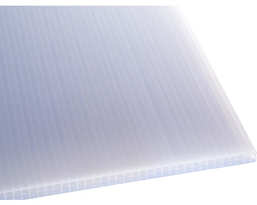 Panneau alvéolé/Entretoise Gutta Sunstar en polycarbonate 20-25 opale blanc 2000 x 980 x 25 mm