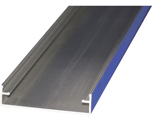 Gutta Alu-Zierklemmdeckel für 16 mm Doppelstegplatten silber eloxiert 3000 x 63 mm