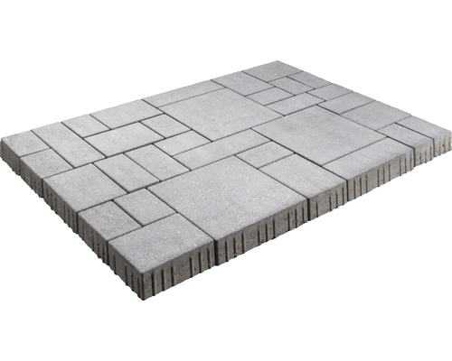 Pavé multiformat Crescendo Flex gris graphite diamant avec mini-chanfrein épaisseur 8 cm