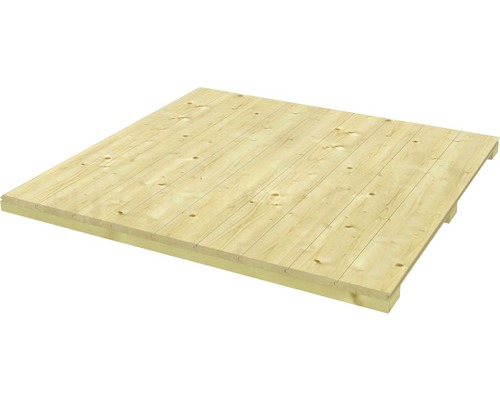 Fußboden SKAN HOLZ für CrossCube Haus Größe 3, 239 x 239 cm Holzfussbodenplatte für den Hausbau