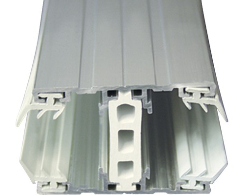 Profilé de raccordement à visser Gutta Thermo Plus pour plaques alvéolaires de 25 mm L = 6000 mm Profilé de raccordement à visser Gutta Thermo Plus pour plaques alvéolaires de 25 mm L = 6000 mm