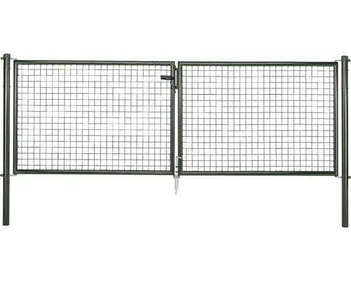 Porte en grillage ondulé ALBERTS 300 x 100 cm vert