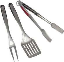 Set d''ustensiles pour barbecue avec spatule, pince et fourchette