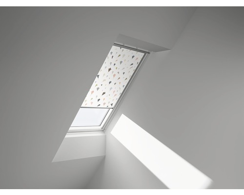 Store occultant VELUX Kids cerf-volants à commande manuelle cadre aluminium DKL UK08 4667S