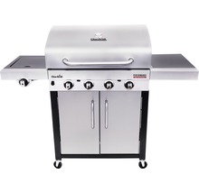 Barbecue à gaz Char-Broil Performance 440s 59,4 x 144 x 115,7 cm 4 brûleurs + brûleur latéral + brûleur infrarouge acier inoxydable avec tablette, thermomètre de couvercle, grille de maintien en température, grille, lèchefrite grille acier émaillé