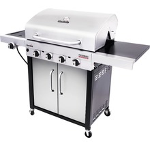 Barbecue à gaz Char-Broil Performance 440s 59,4 x 144 x 115,7 cm 4 brûleurs + brûleur latéral + brûleur infrarouge acier inoxydable avec tablette, thermomètre de couvercle, grille de maintien en température, grille, lèchefrite grille acier émaillé