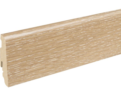 Plinthe SKANDOR chêne brun sable FLEI265 SU60L 19 x 58 x 2400 mm Plinthe en bois