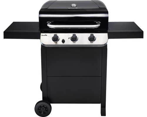 Grill à gaz avec trois brûleurs et deux surfaces de rangement