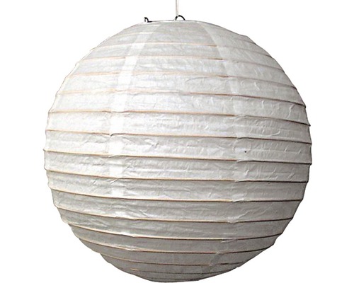 Abat-jour Japan Ballon Ø 400 mm blanc sans culot + suspension