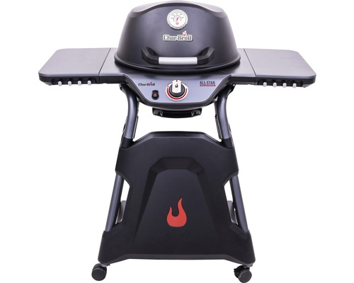 Barbecue à gaz Char-Broil avec tablettes latérales et affichage de la température