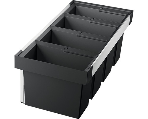 Système de tri des déchets pour armoires de cuisine avec trois conteneurs