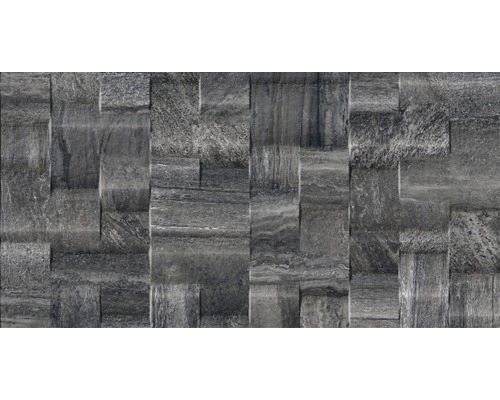 Carrelage décoratif Portman anthracite 32x62,5 cm Carreaux décoratifs en pierre naturelle avec surface en relief