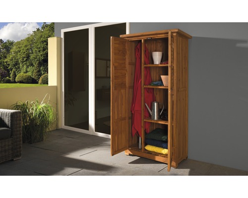 Armoire de terrasse weka 88x50x180 cm marron Armoire de terrasse weka 88x50x180 cm marron