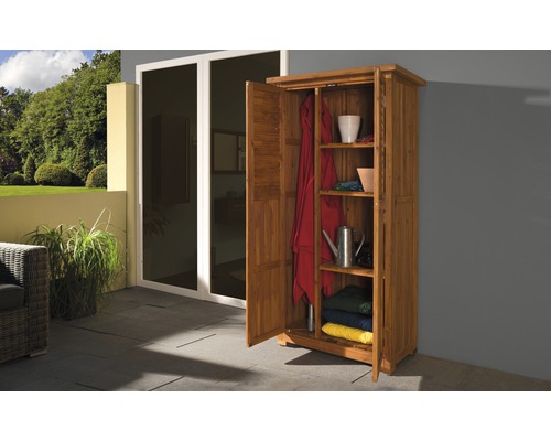 Armoire de terrasse weka 88x50x180 cm marron