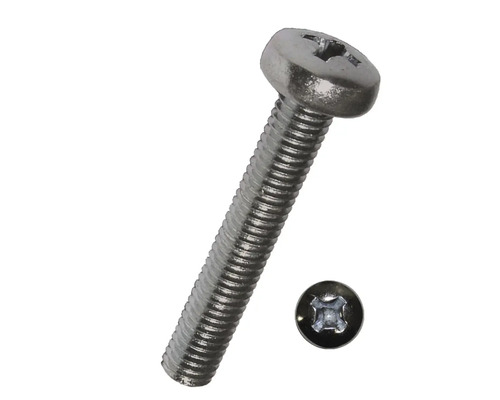 Vis à tête bombée avec empreinte cruciforme DIN 7985 M4x16 mm acier inoxydable A2, 100 unités