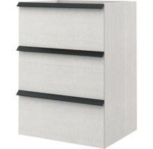 Meuble sous-vasque Baden Haus Qube largeur 60 cm blanc Rock 54969