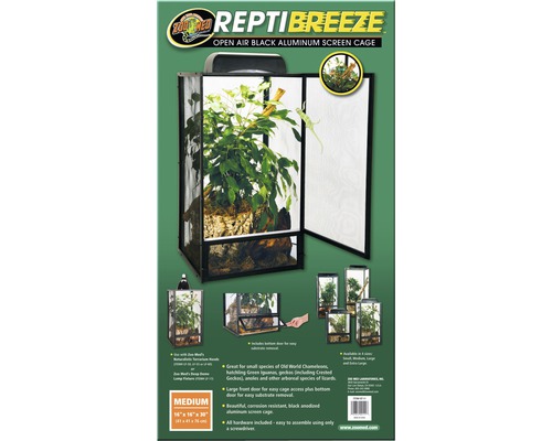 Terrarium Repti Breeze ZOO MED 40 x 40 x 76 cm Aluminium ohne Beleuchtung