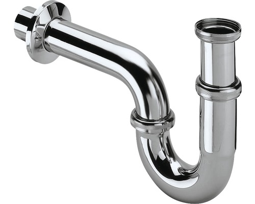 Siphon tubulaire Viega 1 1/4" chromé 5611 305611 Siphon en métal pour lavabo