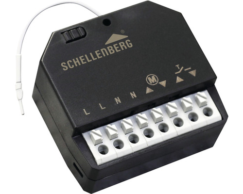 Module de réception radio Schellenberg pour le rééquipement de moteurs de volets roulants, stores extérieurs à lamelles et stores bannes