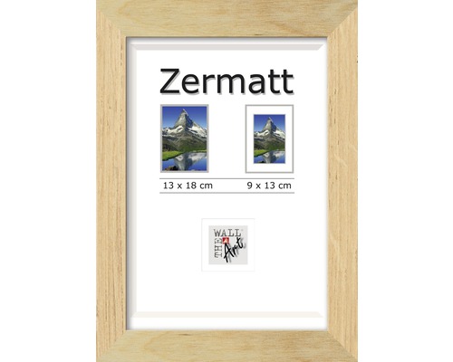 Bilderrahmen Holz Zermatt eiche 13x18 cm
