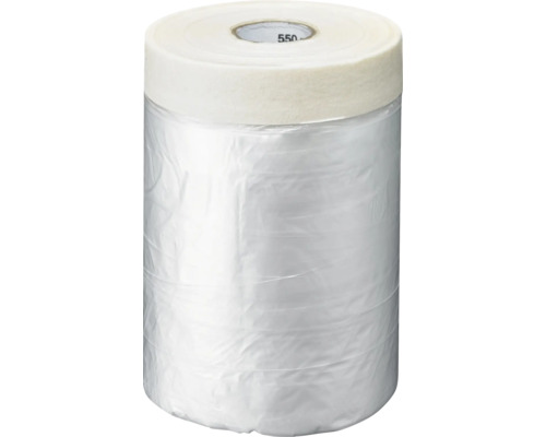 Abdeckfolie mit Abdeckband zum Schutz von Oberflächen beim Malen oder Lackieren.