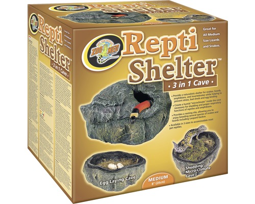 Grotte Zoo Med 3 in 1 Repti Shelter, format moyen Grotte Zoo Med 3 in 1 Repti Shelter, format moyen