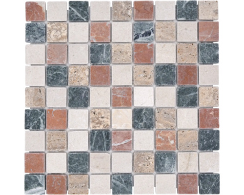 Mosaïque en marbre-pierre naturelle Random, 3,2 x 3,2 cm Mosaïque en marbre-pierre naturelle Random, 3,2 x 3,2 cm
