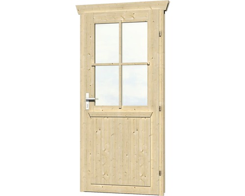 Porte simple semi-vitrée 78.5x186.5 cm, 45 mm