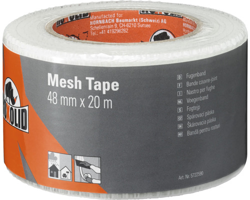 Bande couvre-joint Mesh Tape ROXOLID blanc 48 mm x 20 m Bande à joints, 48 millimètres sur 20 mètres