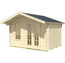 Abri de jardin en bois avec fenêtre et porte double