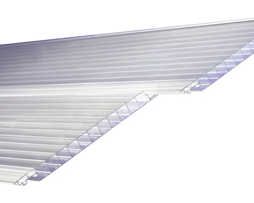 Panneau alvéolaire polycarbonate Easy Click Plus transparent 3500 x 200 x 16 mm Panneau alvéolaire polycarbonate Easy Click Plus transparent 3500 x 200 x 16 mm