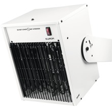 Radiateur électrique blanc pour montage mural avec grille de protection et puissance de 5 kilowatts