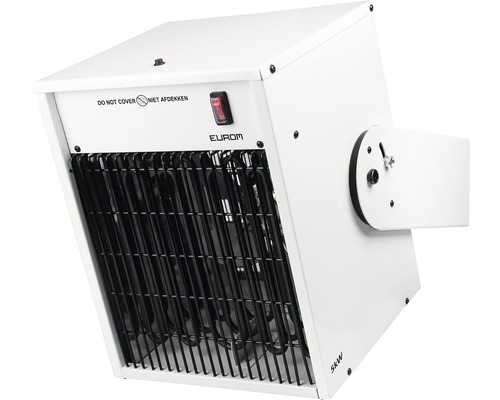 Radiateur électrique blanc pour montage mural avec grille de protection et puissance de 5 kilowatts