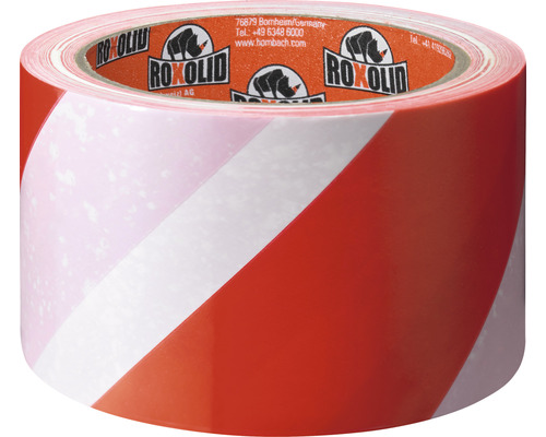 Ruban adhésif de signalisation à rayures rouges et blanches