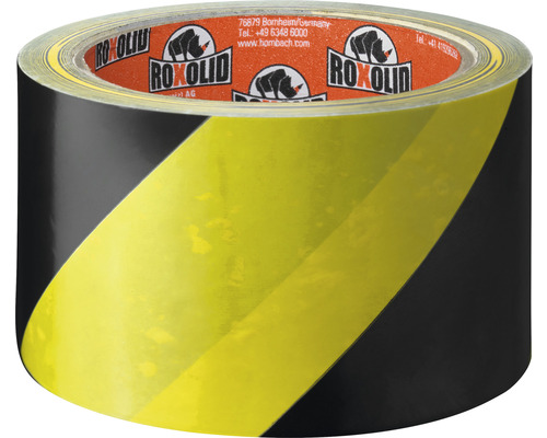 Ruban de signalisation jaune noir
