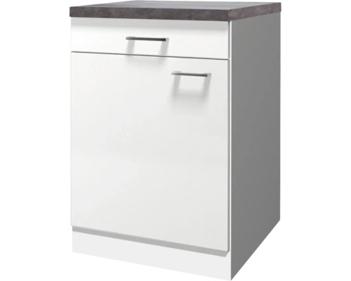 Flex Well Unterschrank mit Schublade und Drehtür Lucca BxTxH 60 x 60 x 85 cm weiß matt zerlegt Anschlag reversibel 00010753 Flex Well Unterschrank mit Schublade und Drehtür Lucca BxTxH 60 x 60 x 85 cm weiß matt zerlegt Anschlag reversibel 00010753